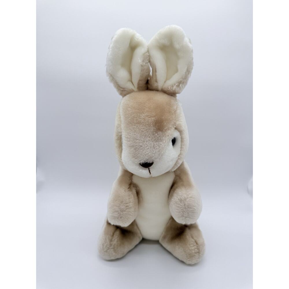 Vintage America Wego Golden Brown Bunny Rabbit Plush Stuffed Animal Toy 14”
